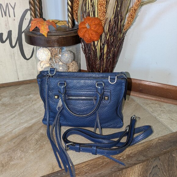 Rebecca Minkoff Regan Leather Satchel Crossbody - Picture 1 of 9